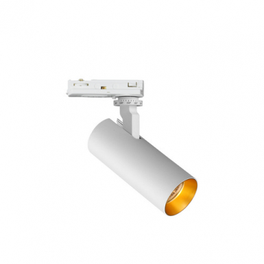 Pipe 10W Vit & guld ring 1-Fas i gruppen Skenspottar hos Ljusihem.se (BL04-10-1F-VT-GL-R)