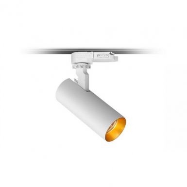 Pipe 10W Vit & guld ring 3-Fas i gruppen Skenspottar hos Ljusihem.se (BL04-10-3F-VT-GL-R)