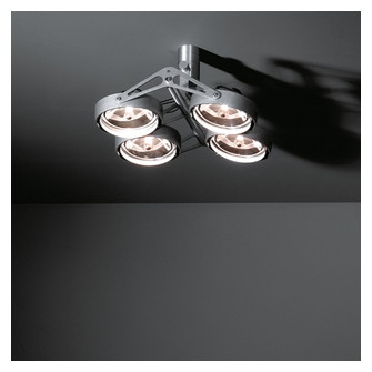 Nomad Surface Adjustable 4x AR111 DE Aluminium Matt