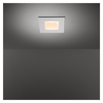 Slide Recessed 1x IP55 LED 2700K Medium Trailing Edge RD White Structure