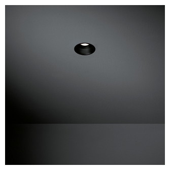 Lotis Round Recessed 82 1x GU10 Black Matt