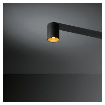 Lotis Tube Surface 85 1x MR16 DE Black Structure - Gold Anodised