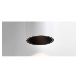 Lotis Tube Surface 85 1x GU10 White Structure - Black Matt