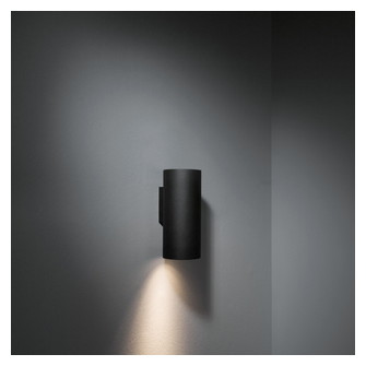 Lotis Tube Wall 85 1x GU10 Black Structure - Gold Anodised