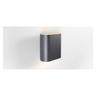 Duell Wall Up/Down 2x LED 2700K Non-Dim DI Metallic Blue Matt - Aluminium Anodised