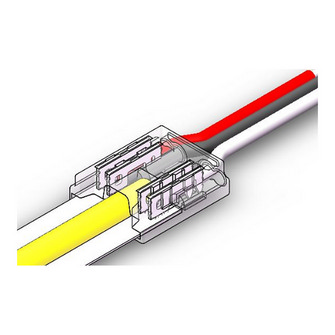 COB LED to cable connector, 15cm, 3PIN-10mm PCB IP20