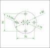 Baseflange 90 White Structure Baseflange 90 White Structure