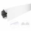 LG7676 Profile 76x76mm - opal diffuser / silver base LG7676 Profile 76x76mm - opal diffuser / silver base