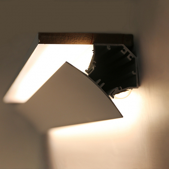 LG7676 Profile 76x76mm - opal diffuser / silver base