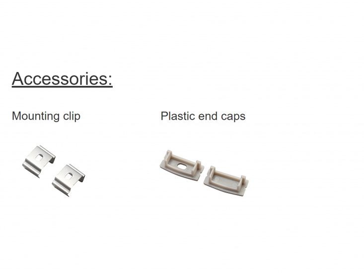 SM1707 Slim profile 17x8mm, Svart